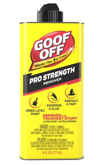 Goof Off Pro Strength Liquid Adhesive Remover 6 oz