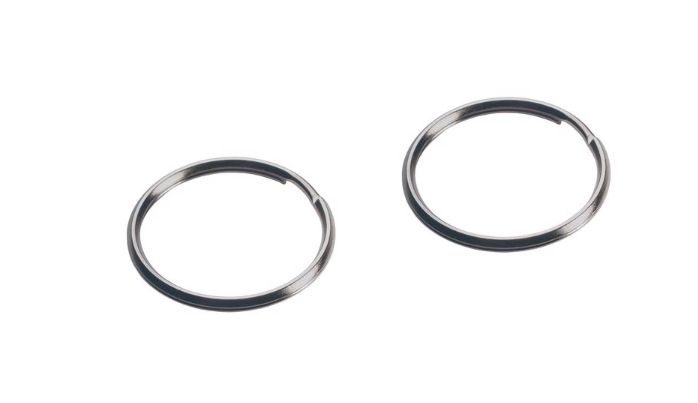 HILLMAN 1-1/2 in. D Tempered Steel Silver Split Rings/Cable Rings Key Ring