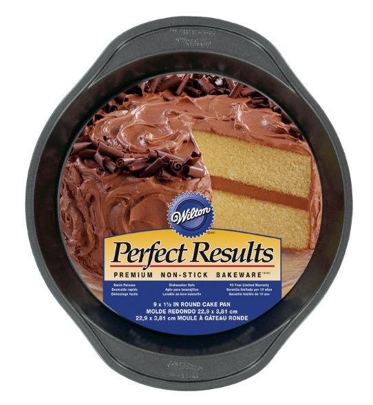 Wilton Premium 9 in. W X 9 in. L Round Cake Pan Gray 1 pk
