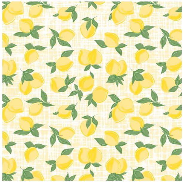 Con-Tact Grip Prints 4 ft. L X 18 in. W Country Lemon Non-Adhesive Shelf Liner