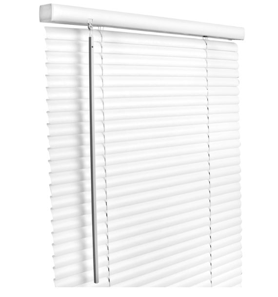 Living Accents Vinyl 1 in. Blinds 34 in. W X 64 in. H Alabaster Cordless