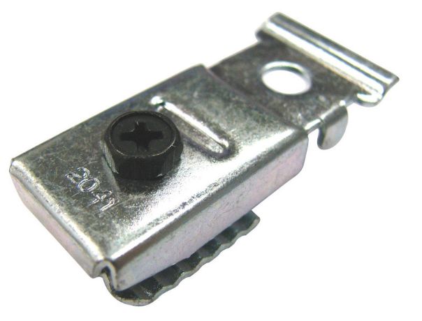 Barton Kramer 1.9 in. L Mill Steel Clip for Bifold Closet Door Track 2 pk