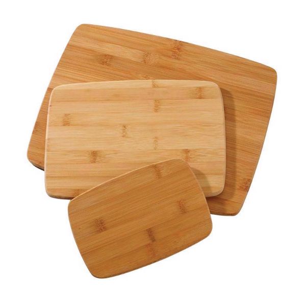 Farberware 14 in. L X 11 in. W X 0.25 in. Bamboo Cutting Board Set