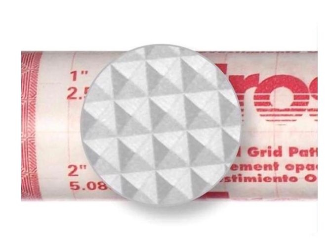 Con-Tact Diamond 9 ft. L X 18 in. W Clear Frosty Grid Privacy Film