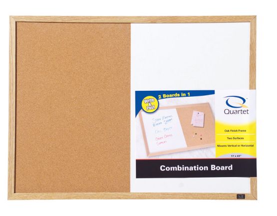 Quartet 17 in. H X 23 in. W Screw-Mounted Bulletin Board/Dry Erase Board Quartet 17 in. H X 23 in. W Screw-Mounted Bulletin Board/Dry Erase Board