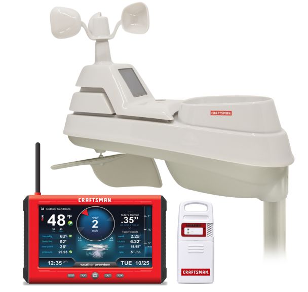 Craftsman Instant Read Digital Weather Station with HD Display