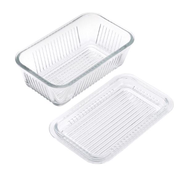 Lifetime Clear Glass Multi Function Butter Dish 1 pk