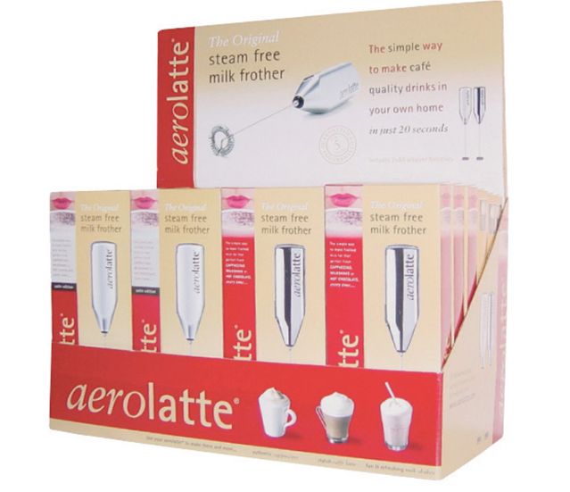 Harold Import Aerolatte Chrome Stainless Steel Milk Frother Harold Import Aerolatte Chrome Stainless Steel Milk Frother