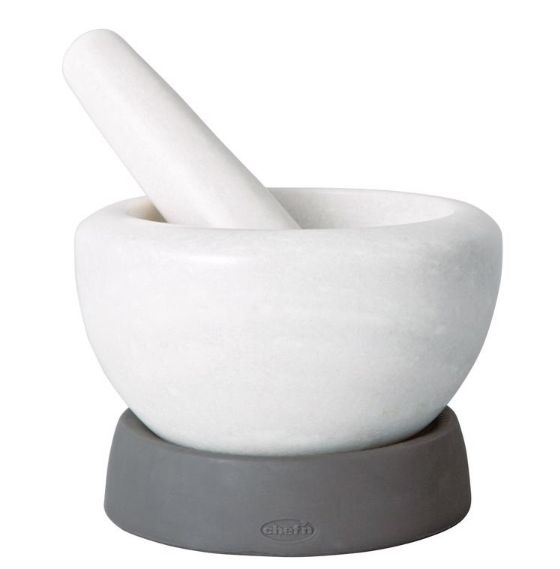 Chef'n White/Gray Silicone Mortar and Pestle