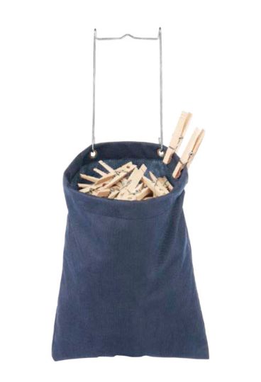 Whitmor Blue Polyester Clothes Pin Bag