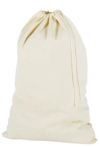 Whitmor White Canvas Laundry Bag