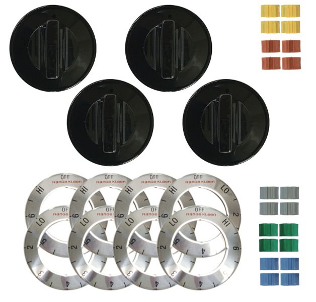 Range Kleen Plastic Replacement Knob Kit