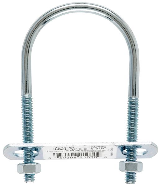 BOLT U 1/4"X2"X3-1/2"