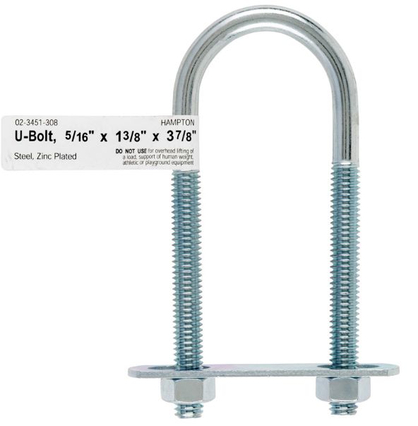BOLT U 5/16"X1.38"X3.88"