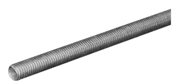 SteelWorks 1/2 in. D X 36 in. L Zinc-Plated Steel Threaded Rod SteelWorks 1/2 in. D X 36 in. L Zinc-Plated Steel Threaded Rod