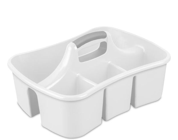 Sterilite 2.4 cu ft White Caddy 8.875 in. H X 13.25 in. W X 17.75 in. D