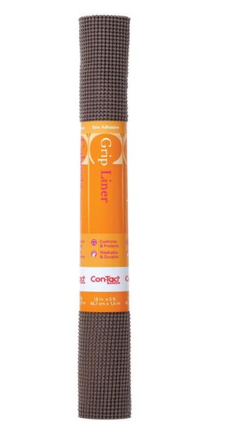 Con-Tact Beaded Grip 5 ft. L X 18 in. W Chocolate Non-Adhesive Shelf Liner Con-Tact Beaded Grip 5 ft. L X 18 in. W Chocolate Non-Adhesive Shelf Liner