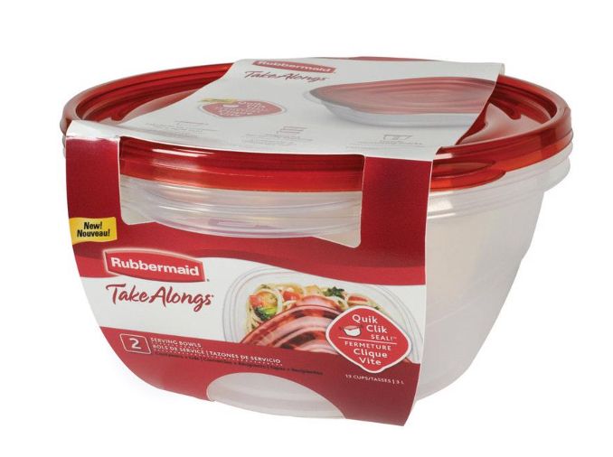 Rubbermaid 13 cups Clear Food Storage Container 2 pk