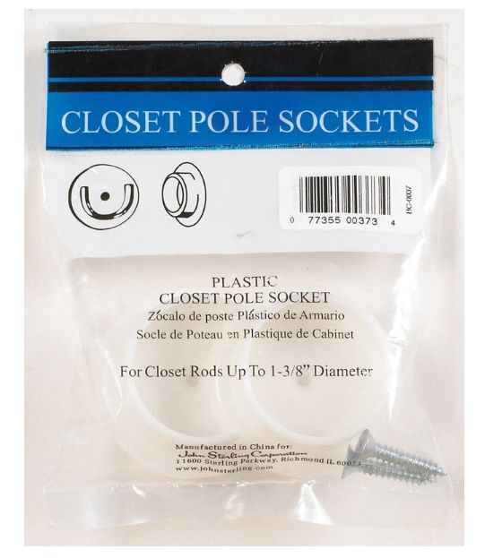 SOCKET POLE 1-3/8 SOCKET POLE 1-3/8" WHITE