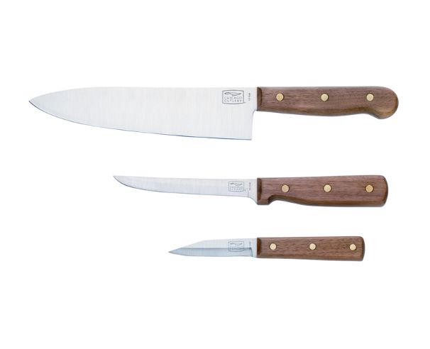 Chicago Cutlery Walnut Tradition Stainless Steel Knife Set 3 pc Chicago Cutlery Walnut Tradition Stainless Steel Knife Set 3 pc
