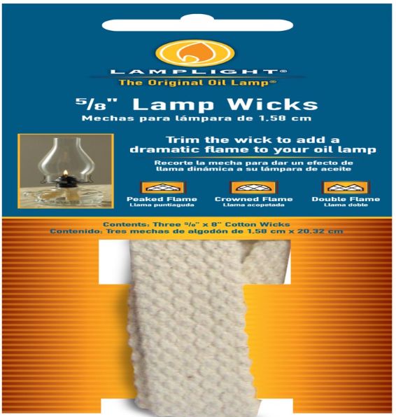 Lamplight Farms 8 in. L Flat Wick Shape Cotton Lamp Wick 3 pk Lamplight Farms 8 in. L Flat Wick Shape Cotton Lamp Wick 3 pk
