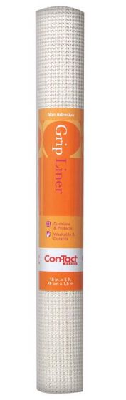 Con-Tact Beaded Grip 5 ft. L X 18 in. W White Non-Adhesive Shelf Liner