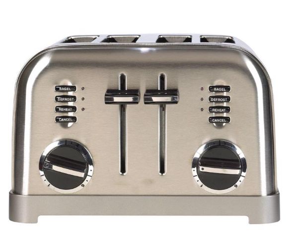 Cuisinart Stainless Steel Silver 4 slot Toaster 7.4 in. H X 11.14 in. W X 10.67 in. D