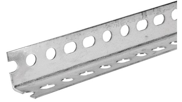 SteelWorks 0.048 in. X 1-1/4 in. W X 48 in. L Zinc Plated Steel Slotted Angle