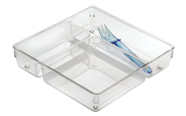 iDesign Linus 2 in. H X 9 in. W X 9 in. D Plastic Drawer Organizer