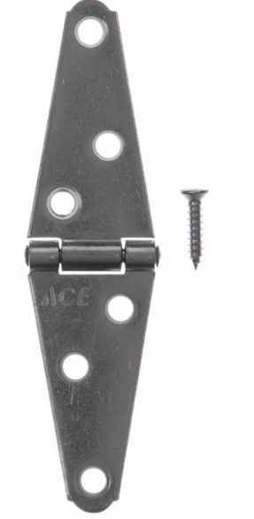 Ace 2 in. L Zinc-Plated Light Duty Strap Hinge 2 pk Ace 2 in. L Zinc-Plated Light Duty Strap Hinge 2 pk
