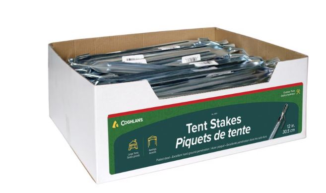 Coghlan's Silver Tent Stakes 0.25 in. W X 12 in. L 1 pk