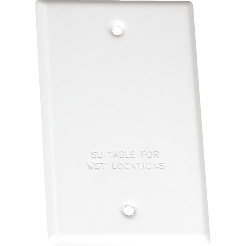 Sigma Engineered Solutions Rectangle Stamped Steel 1 gang 4.52 in. H X 2.77 in. W Flat Box Cover