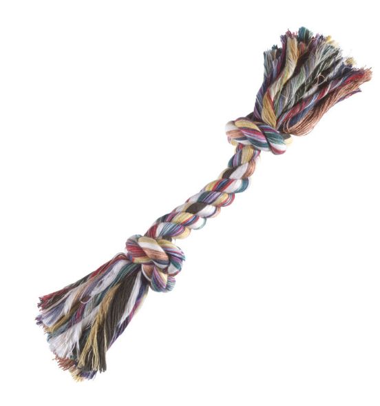 Boss Pet Digger's Multicolored Cotton Rag Bone Rope Dog Tug Toy Large 1 pk