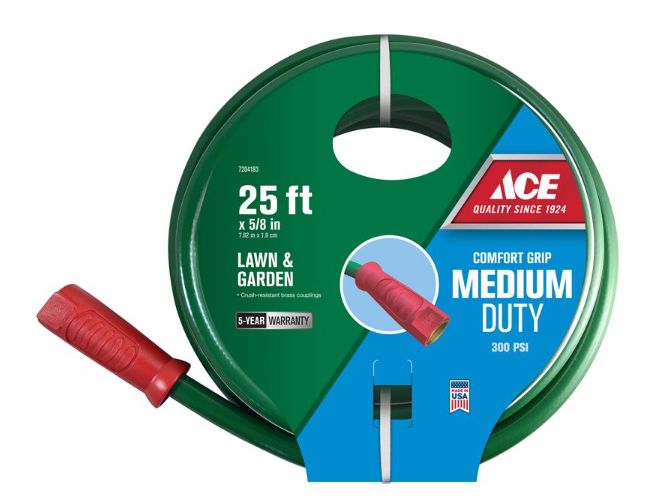 Ace 5/8 in. D X 25 ft. L Medium Duty Garden Hose