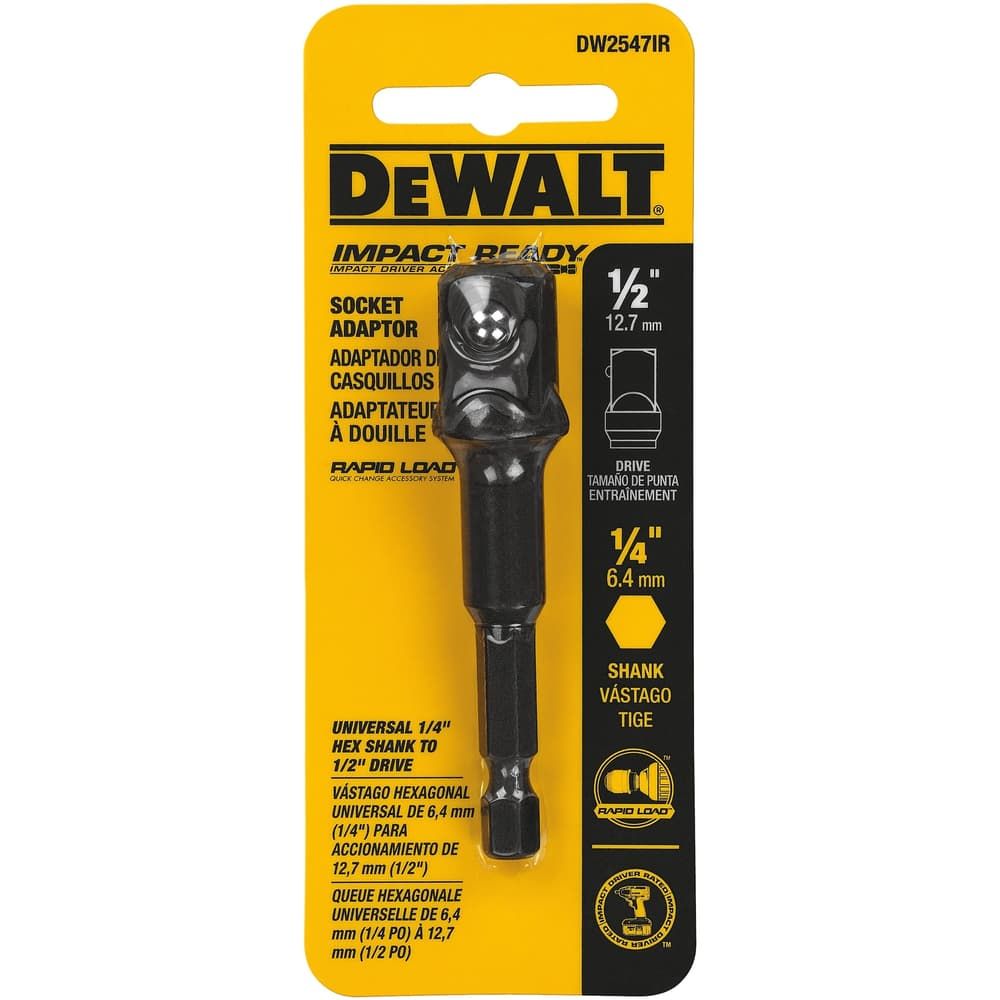 DeWalt Impact Ready 1/2 in. drive Socket Adapter 1 pc DeWalt Impact Ready 1/2 in. drive Socket Adapter 1 pc