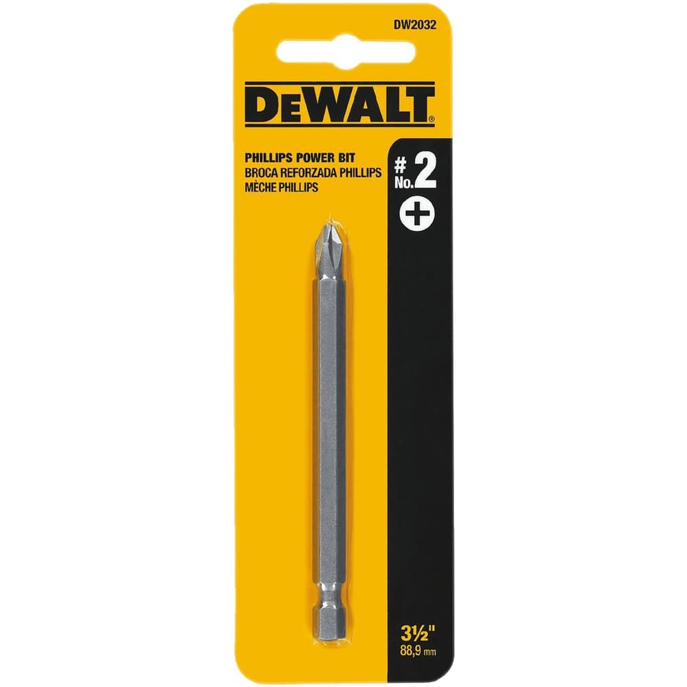 DeWalt Phillips #2 X 3-1/2 in. L Power Bit Heat-Treated Steel 1 pc DeWalt Phillips #2 X 3-1/2 in. L Power Bit Heat-Treated Steel 1 pc