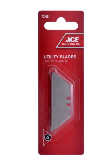 Ace Carbon Steel Heavy Duty Replacement Blade 5 pk