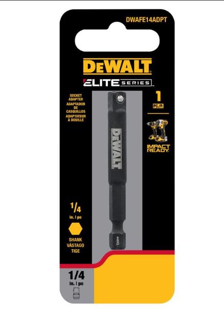DeWalt Impact Ready High Speed Steel Socket Adapter 1 pk