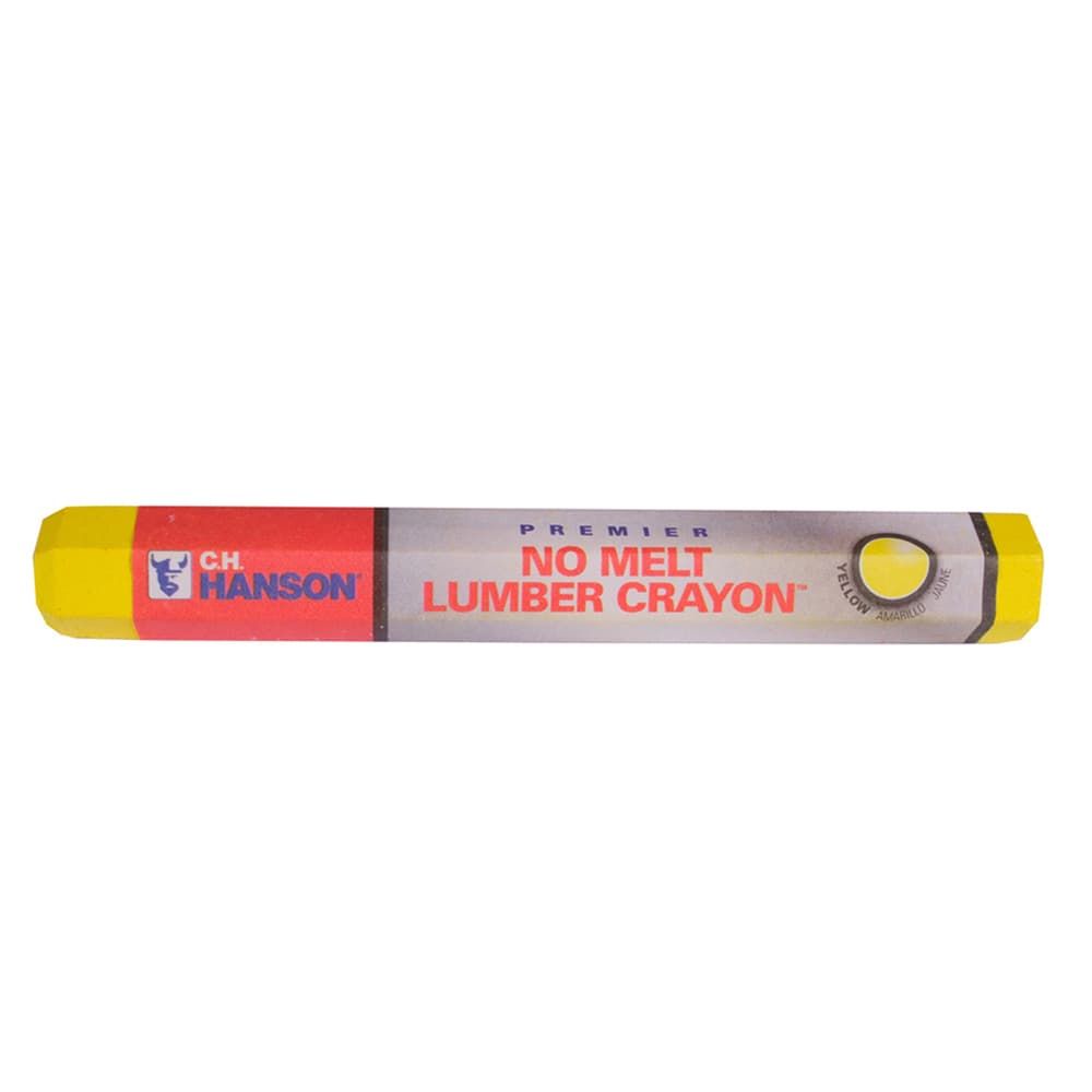C.H. Hanson 4.5 in. L Lumber Crayon Yellow 1 pc C.H. Hanson 4.5 in. L Lumber Crayon Yellow 1 pc