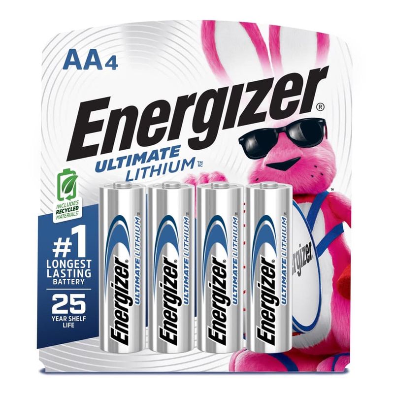 Energizer Ultimate Performance Lithium AA 1.5 V Camera Battery L91BP-4 4 pk Energizer Ultimate Performance Lithium AA 1.5 V Camera Battery L91BP-4 4 pk