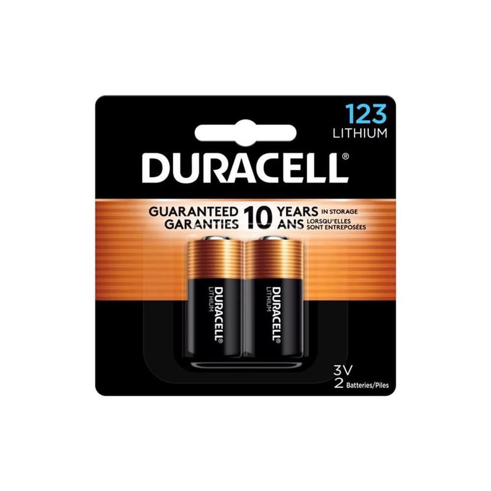 Duracell Lithium 123 3 V 1470 mAh Camera Battery DL123AB2PK 2 pk