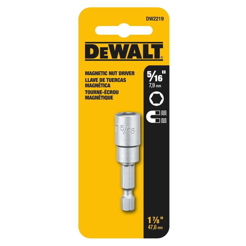 DeWalt 5/16 in. X 1-7/8 in. L Magnetic Nut Driver Heat-Treated Steel 1 pc DeWalt 5/16 in. X 1-7/8 in. L Magnetic Nut Driver Heat-Treated Steel 1 pc
