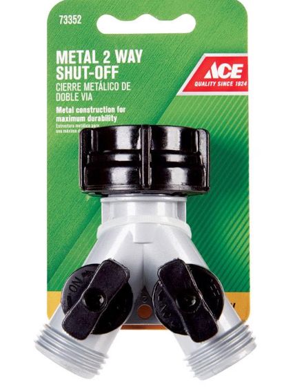 Ace Zinc Threaded Female/Male 2-Way Shut-off Valve