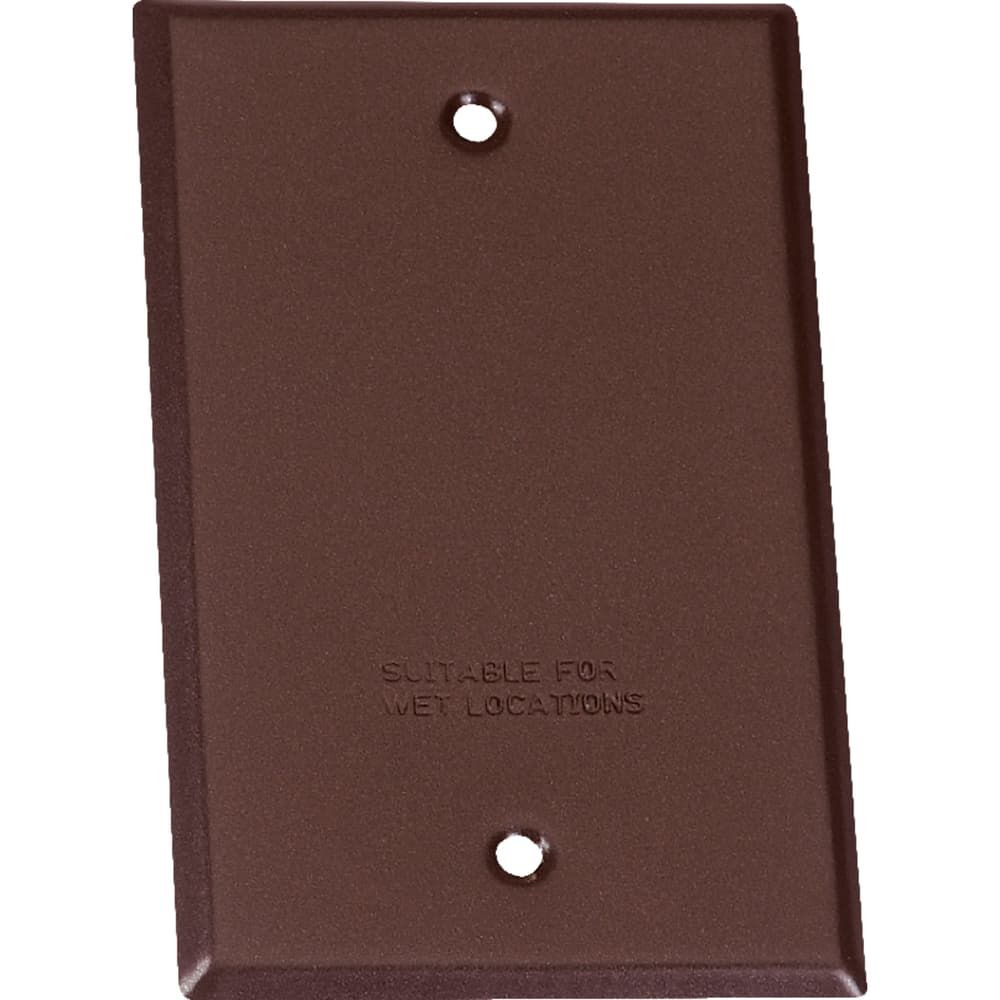 Sigma Engineered Solutions Rectangle Stamped Steel 1 gang 4.52 in. H X 2.77 in. W Flat Box Cover