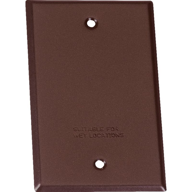 Sigma Engineered Solutions Rectangle Stamped Steel 1 gang 4.52 in. H X 2.77 in. W Flat Box Cover