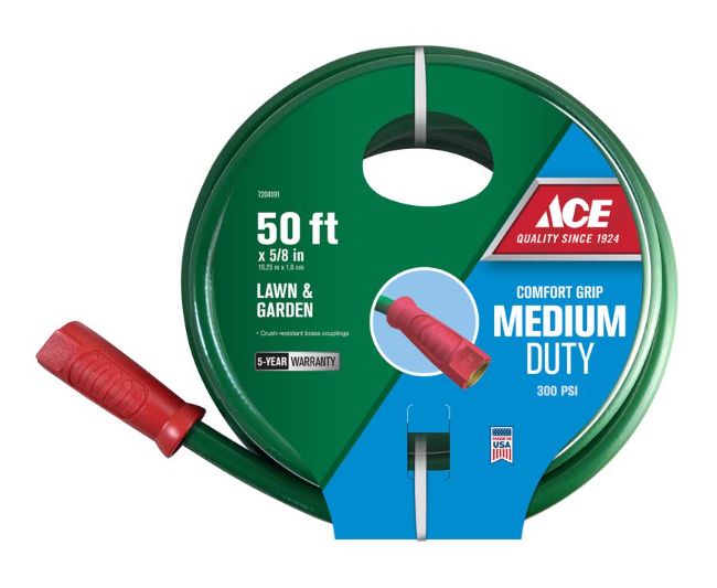 Ace 5/8 in. D X 50 ft. L Medium Duty Garden Hose