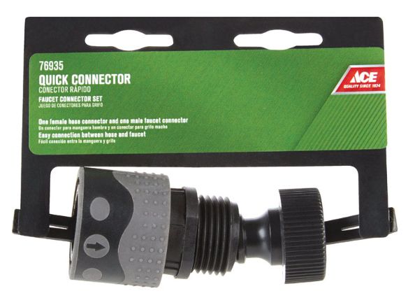 Ace Plastic Female/Male Quick Connector Faucet Set