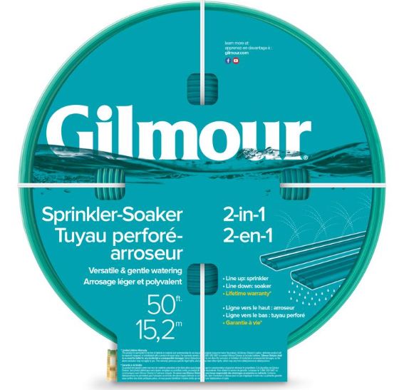 Gilmour 5/8 in. D X 50 ft. L Sprinkler/Soaker Hose