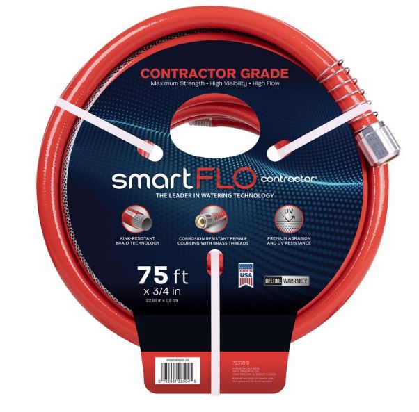 Ace SmartFLO 3/4 in. D X 75 ft. L Contractor Grade Garden Hose