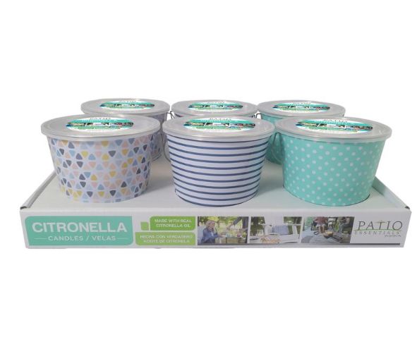 Patio Essentials Citronella Bucket Candle For Mosquitoes/Other Flying Insects 18 oz